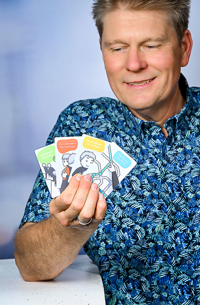 Frank Wunner mit Teamplay-Karten